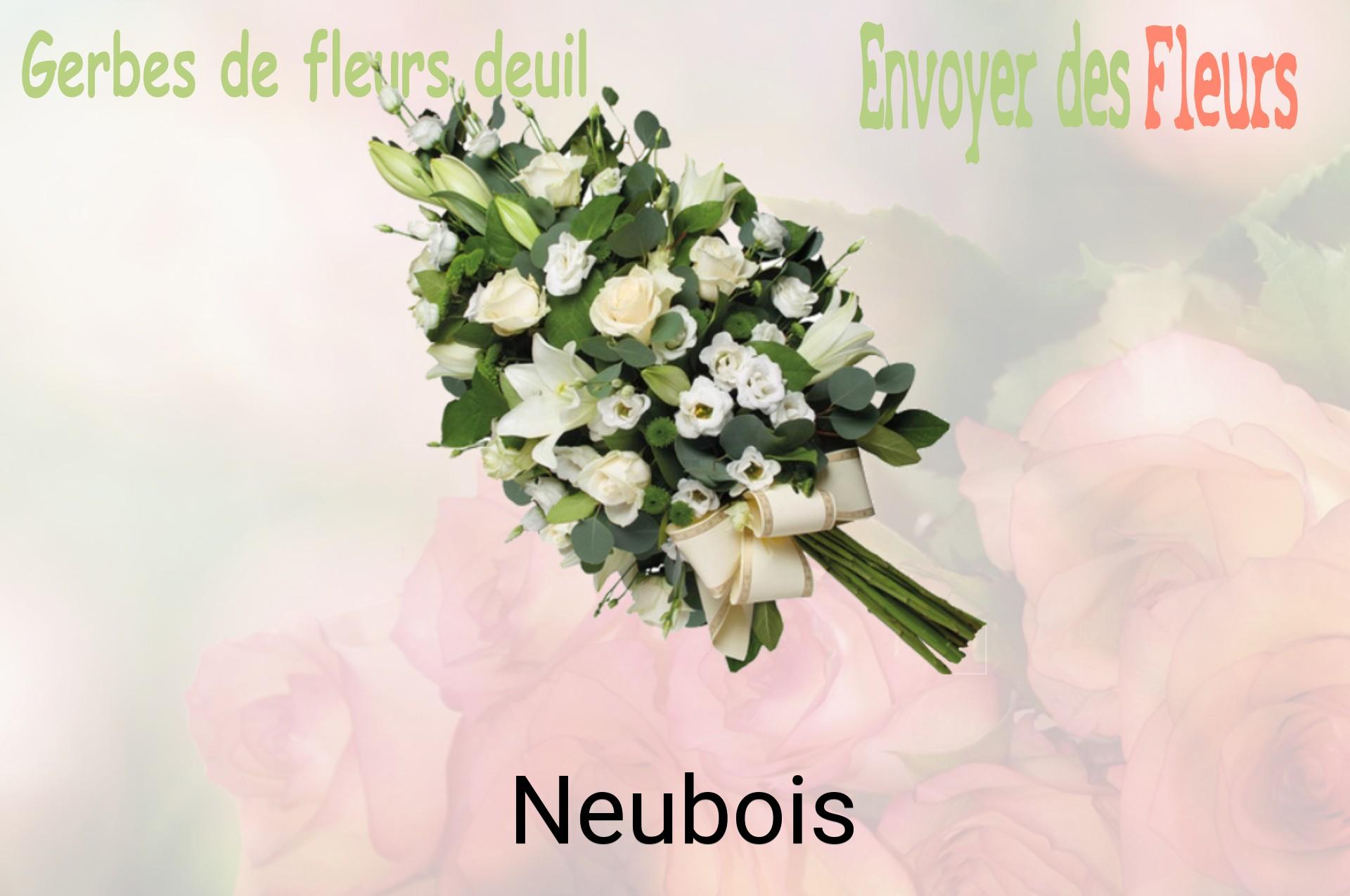 Gerbe de fleurs de deuil livrée à Neubois